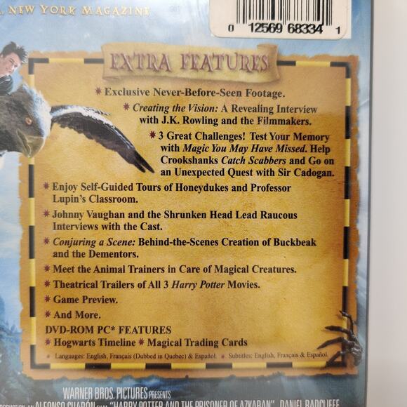 Harry Potter and the Prisoner of Azkaban DVD 2004 WS w Magical Trading Cards NEW - Picture 3 of 9